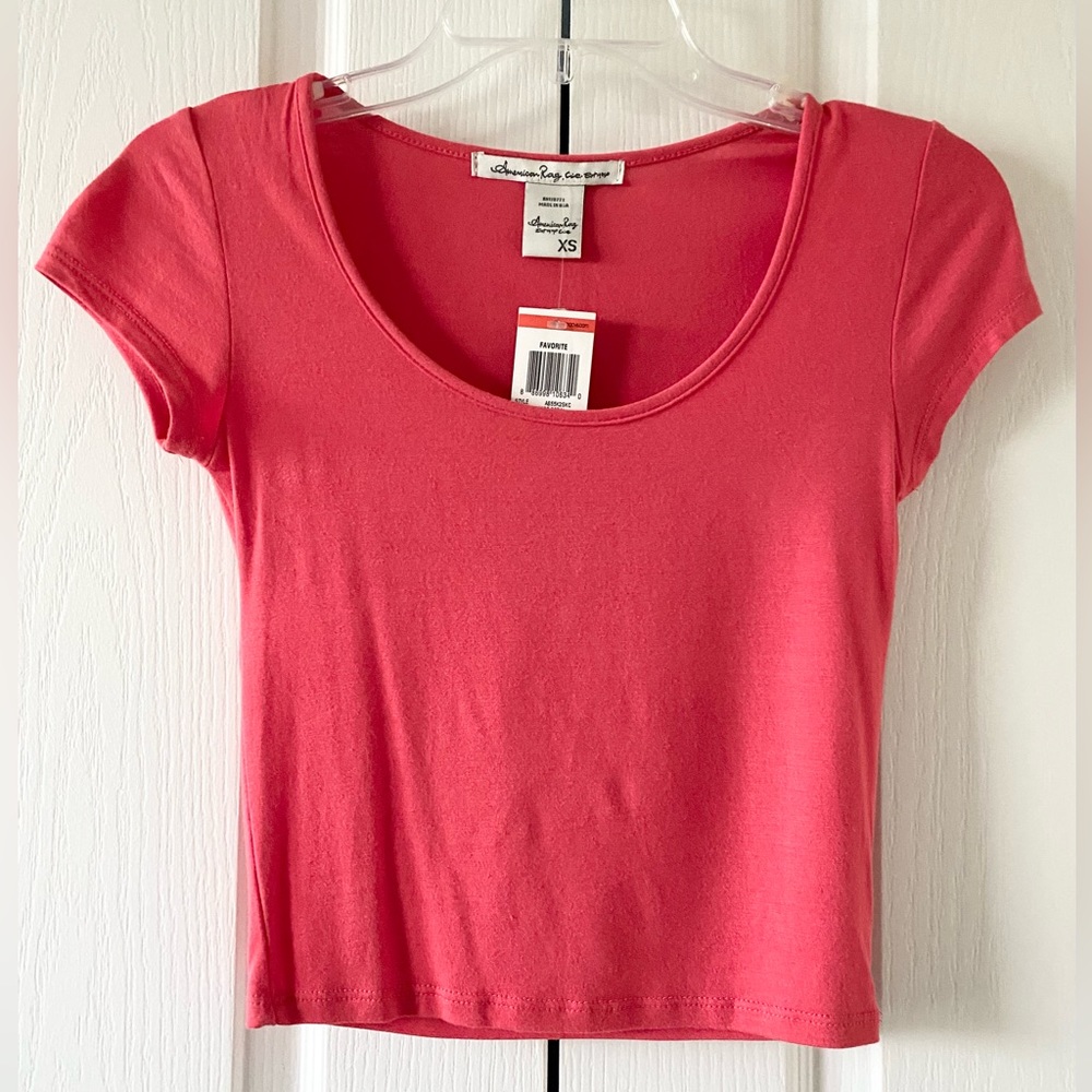American Rag Crop top - Sunkist Coral